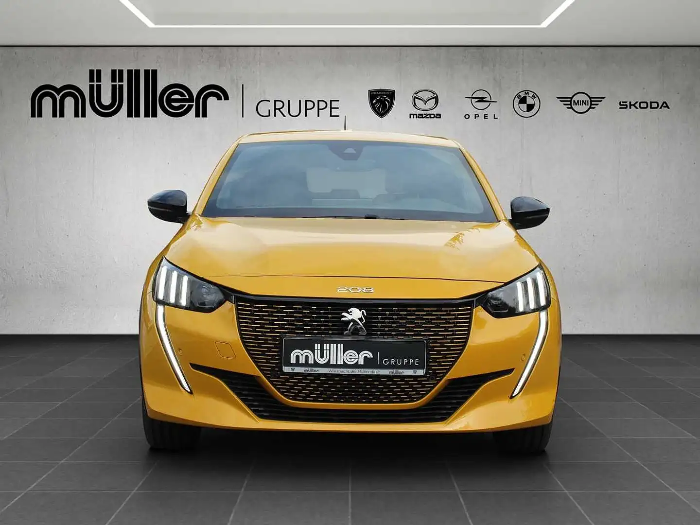 Peugeot 208 Elektro 136 GT Gelb - 2