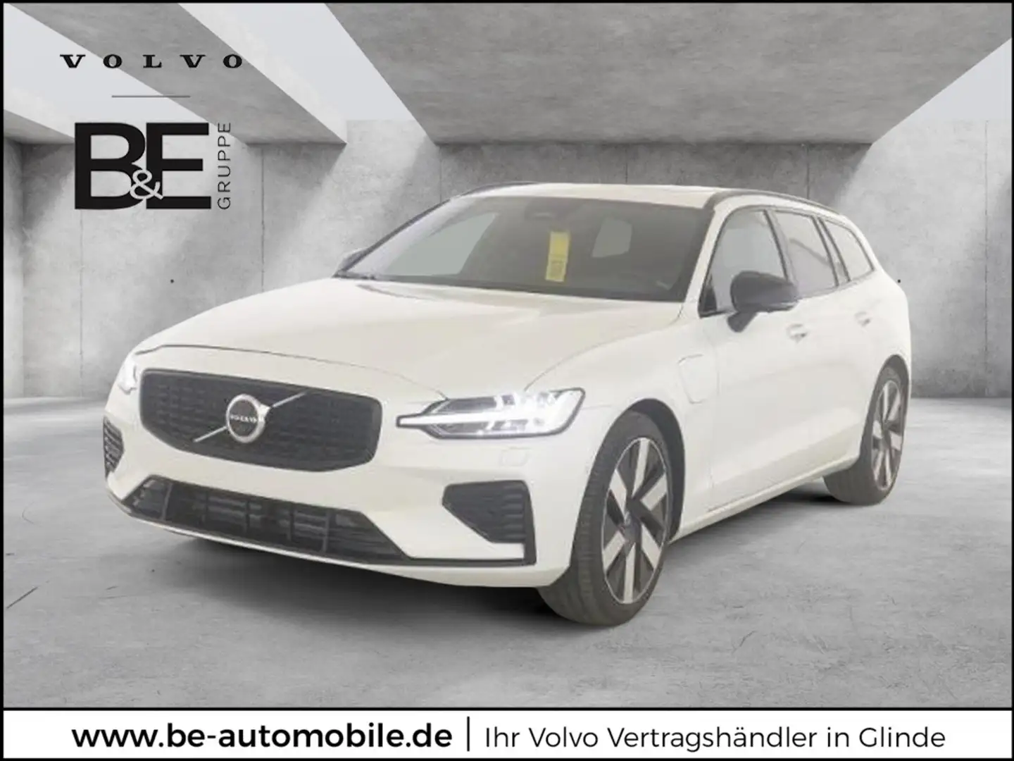 Volvo V60 T6 Plus Dark Recharge Plug-In Hybrid AWD Weiß - 1