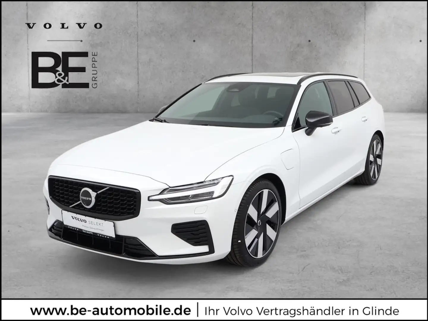 Volvo V60 T6 Plus Dark Recharge Plug-In Hybrid AWD Weiß - 1