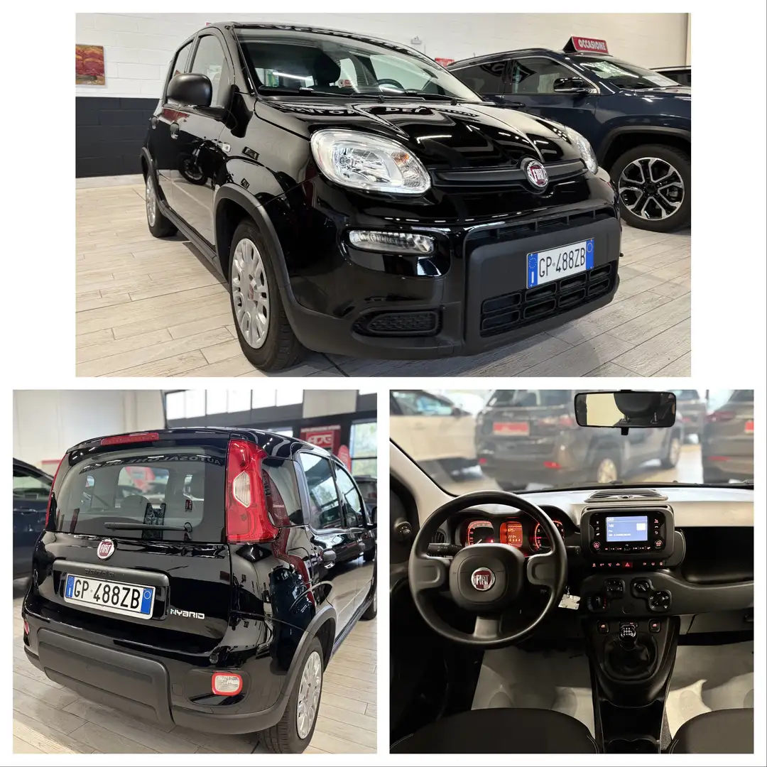 Fiat Panda 1.0 HYBRID 70CV 5 POSTI FULL. OPTIONAL RESTYLING Nero - 1