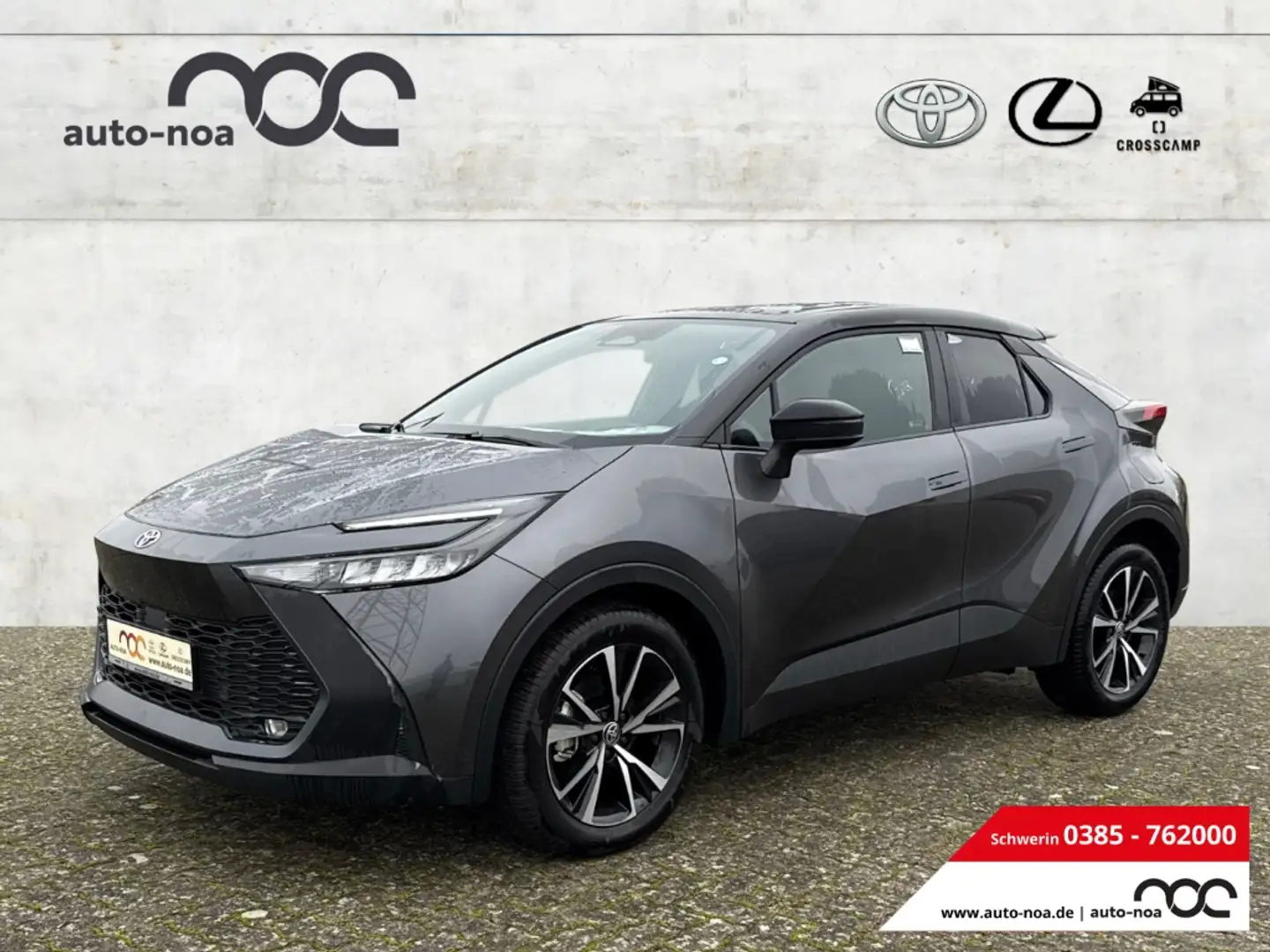 Toyota C-HR Hybrid FWD Team Deutschland Navi ACC Apple CarPlay Gris - 1