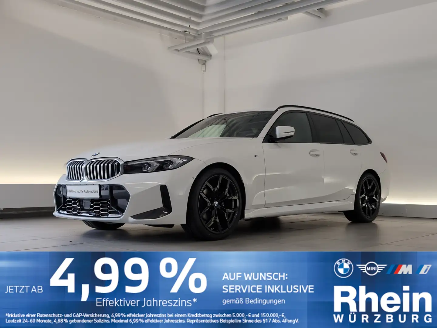 BMW 318 d Touring M Sportpaket DAB/SHZ/Lordose DAB/SHZ/Lor Weiß - 1