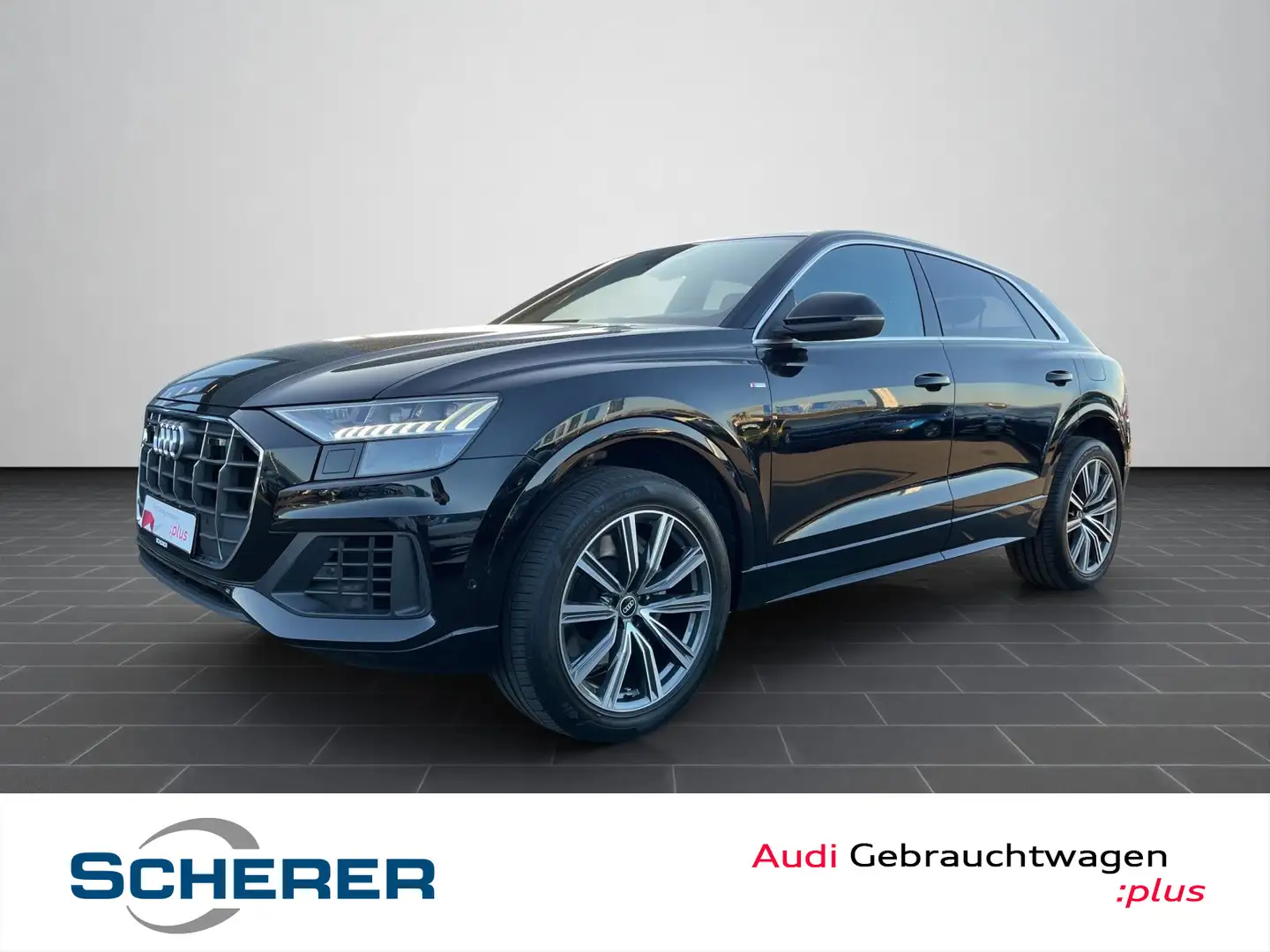 Audi Q8 S-Line 55 TFSIe Matrix 360° Sportsitze+ AHK Schwarz - 1