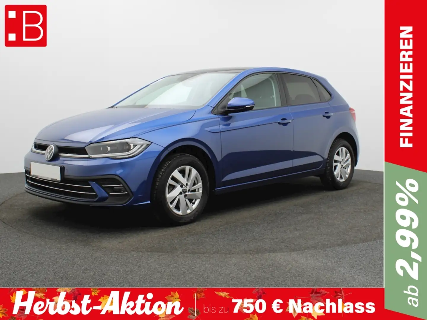 Volkswagen Polo 1.0 TSI DSG Style PANO IQ.DRIVE KAMERA NAVI Blau - 1