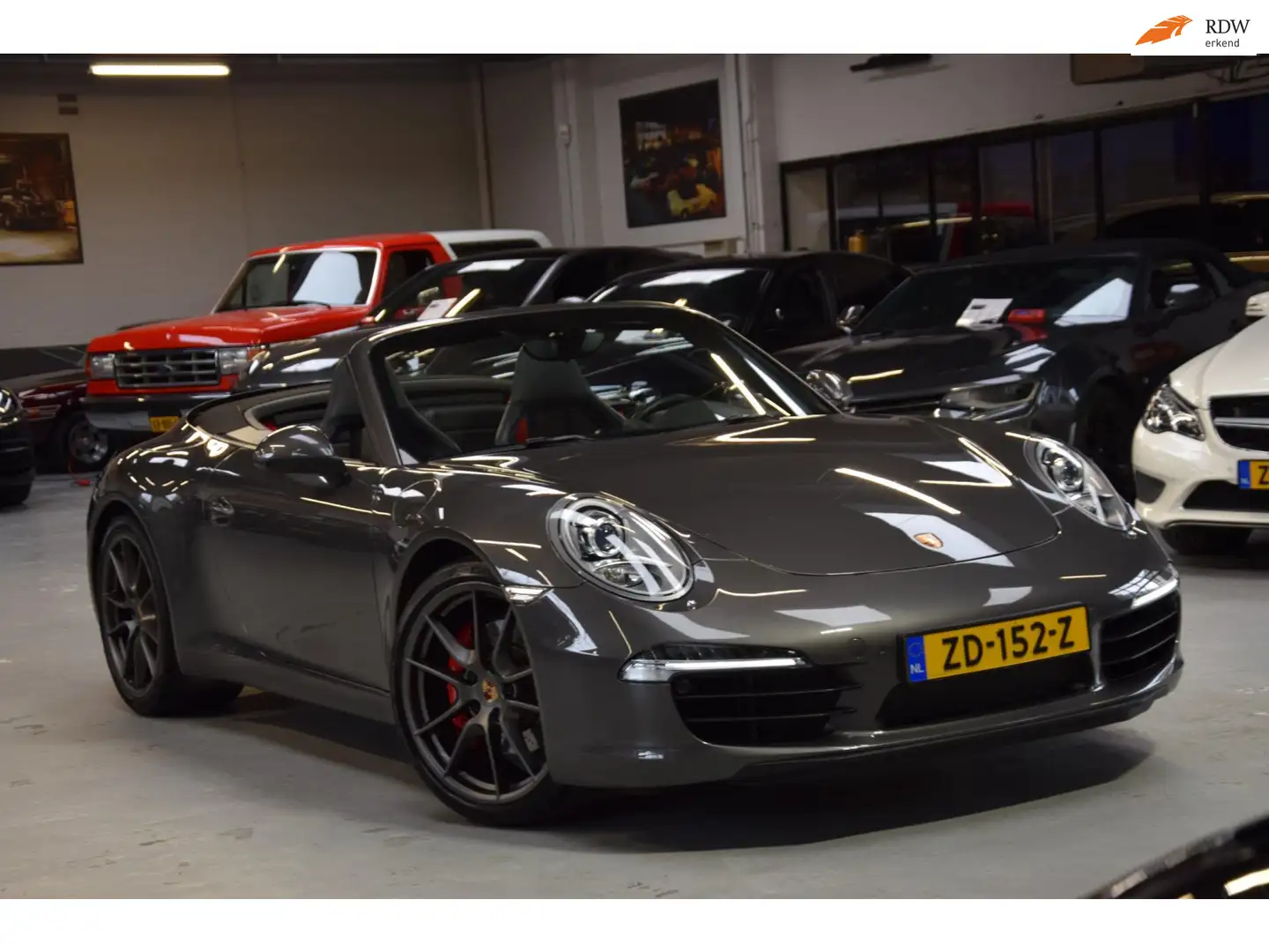 Porsche 991 Cabrio 991 3.8 Carrera S|Navi|Sport-Uitlaat|Dealer Grau - 1