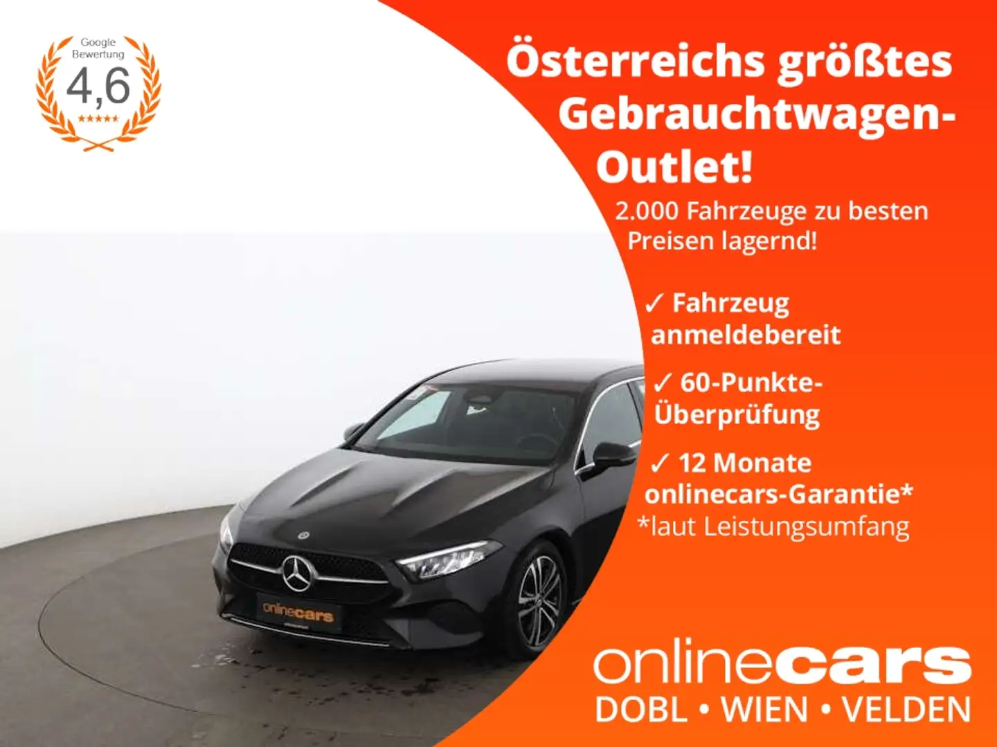 Mercedes-Benz A 180 d Progressive Aut LED NAVI R-CAM SITZHZG Schwarz - 1