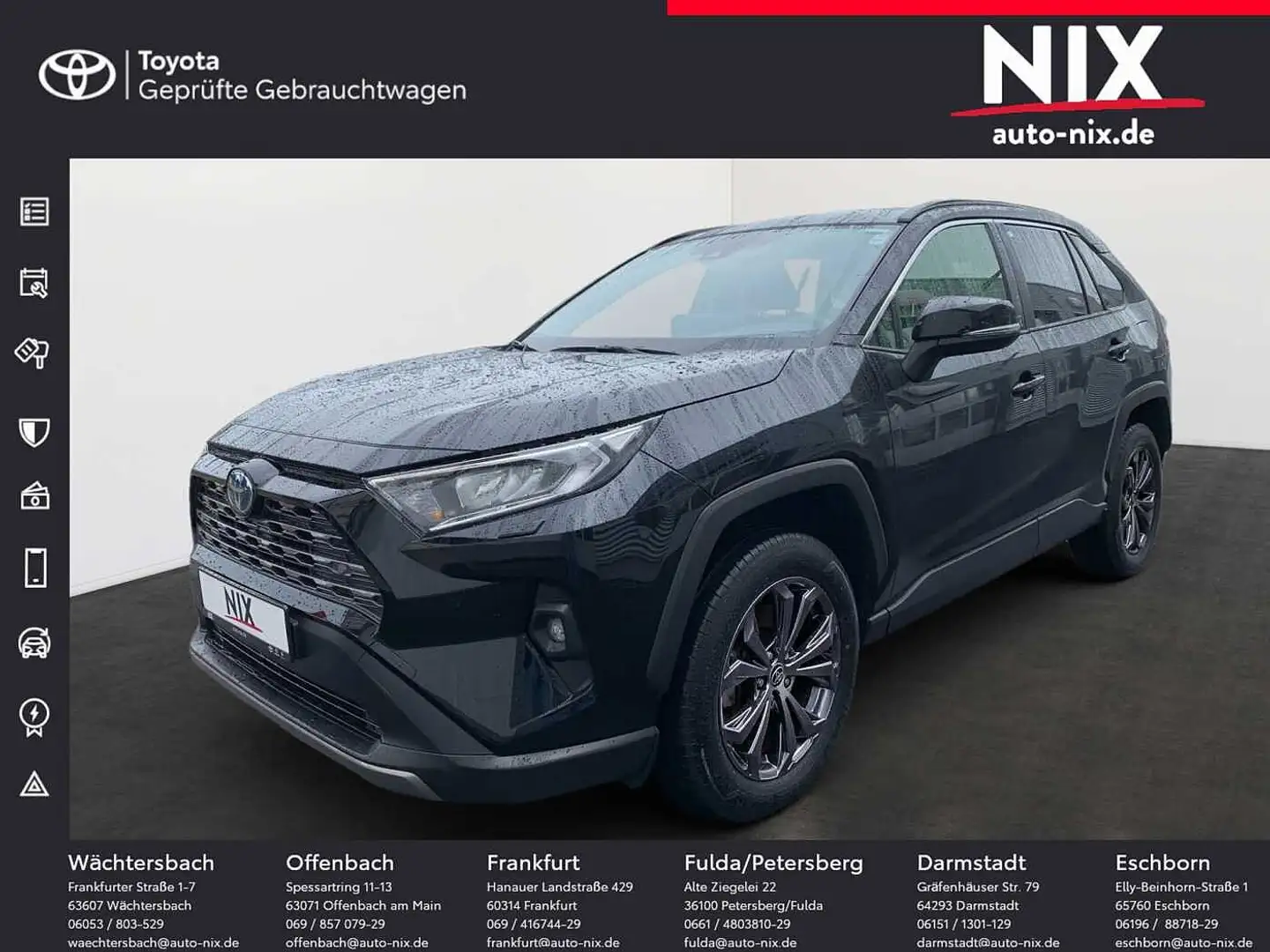 Toyota RAV 4 RAV4 2.5 Hybrid Team D 4x2 SHZ KLIMA Schwarz - 1