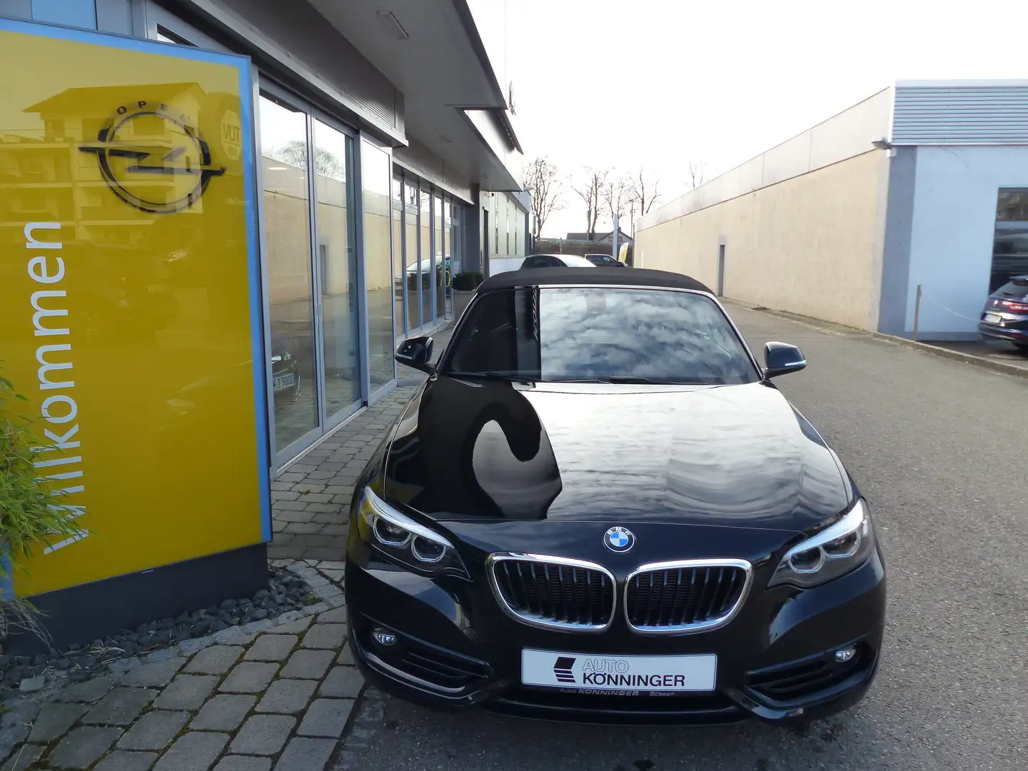 BMW 218 218d Cabrio Aut. Sport Line Navi, Sitzh., PDC,... Nero - 2