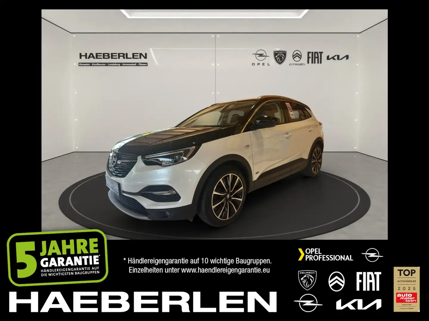 Opel Grandland 1.6 Hybrid Ultimate 4x4 *RKamera* Leder Weiß - 1