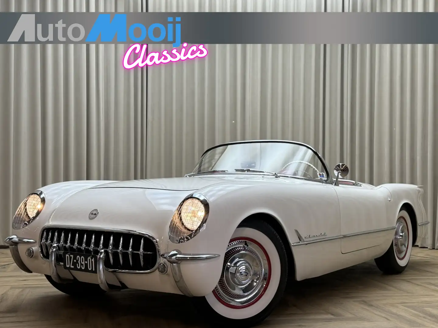 Chevrolet Corvette C1 1955 / 235Cu 3,9L Blue-Flame 6-in lijn / Histor Blanco - 1