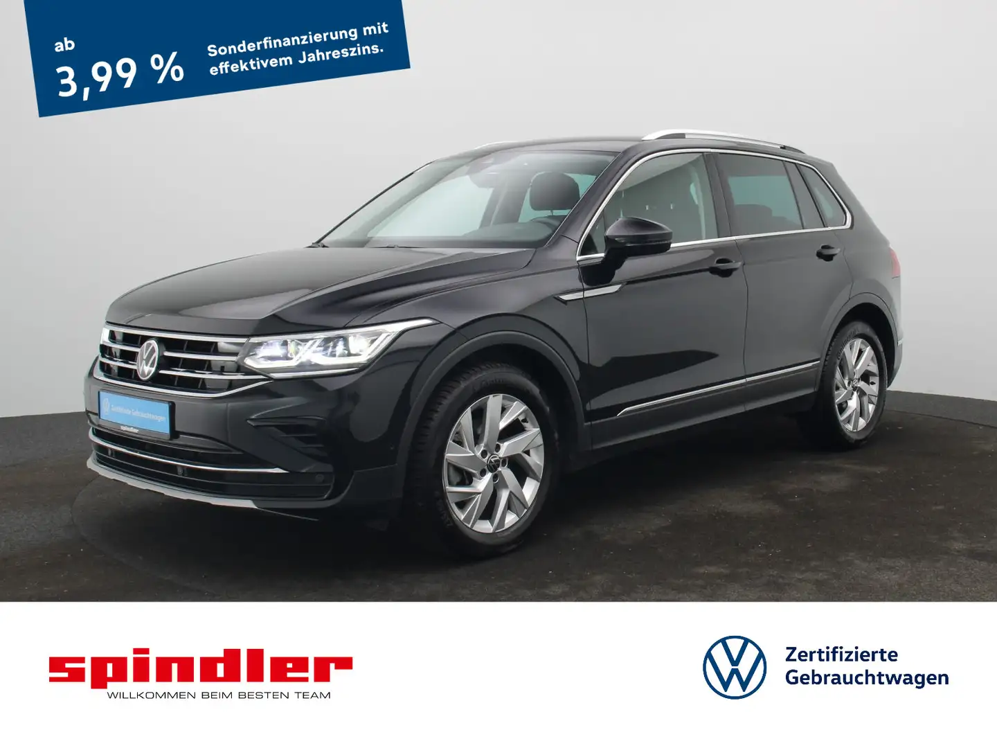 Volkswagen Tiguan Elegance 1.5 TSI DSG / Matrix, ACC, AHK Schwarz - 1