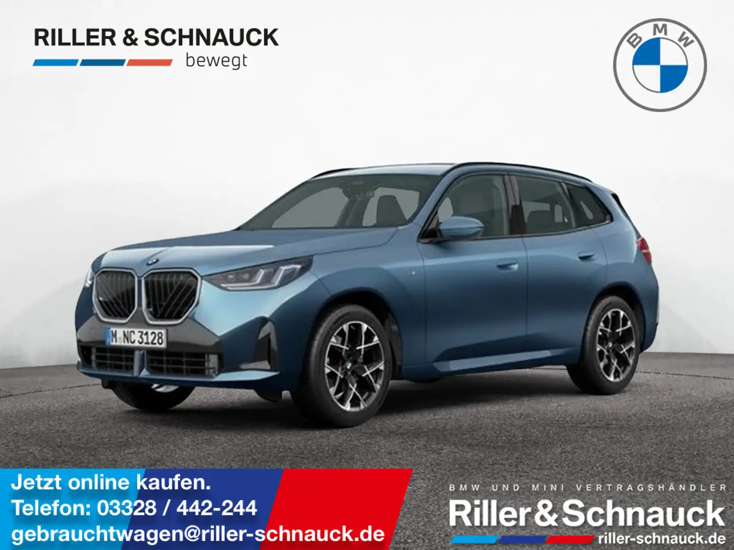 BMW X3 20i xDrive M Sport AHK+STANDHZG+HK+MEM Blau - 1