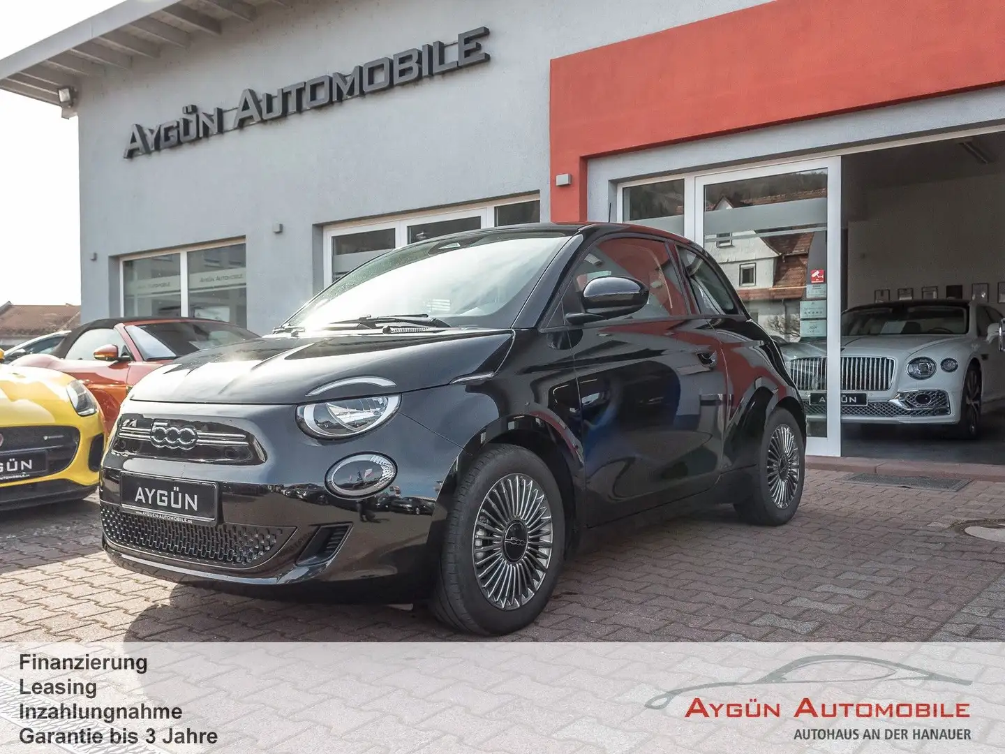 Fiat 500e 500 Icon 42 kWh -Navi / Apple carplay Schwarz - 1