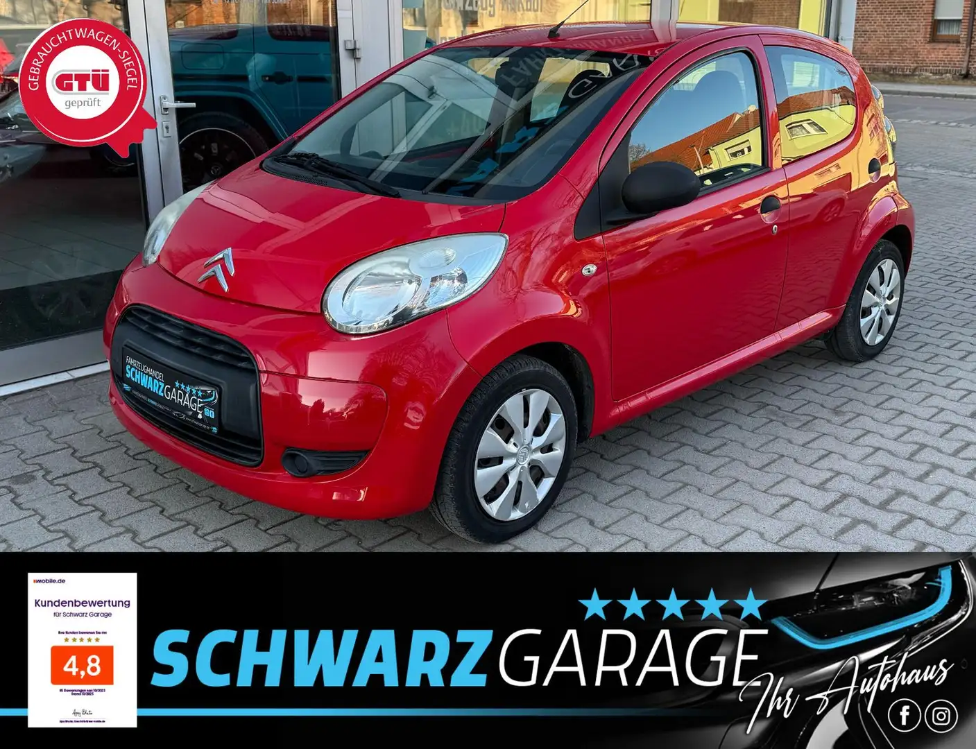 Citroen C1 Advance*TÜV-NEU* Rot - 1