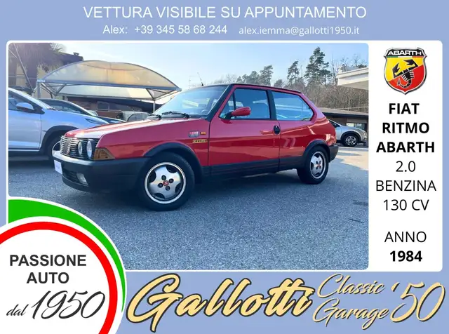 Fiat Ritmo ABARTH 2.0 benzina 130 CV 3p