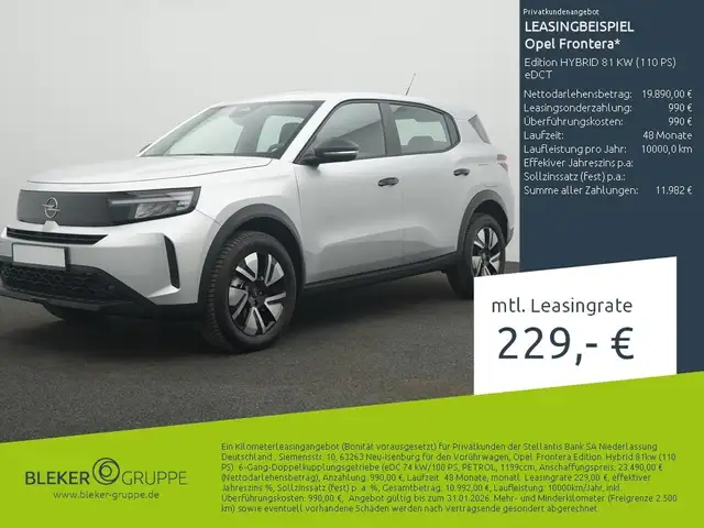 Opel Frontera Edition HYBRID 81 KW (110 PS) eDCT
