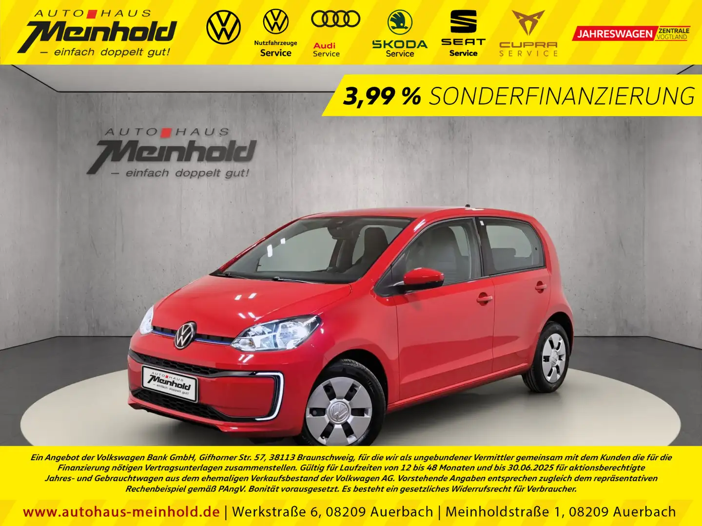 Volkswagen e-up! Move, LED Scheinwerfer Kamera, GRA Červená - 1