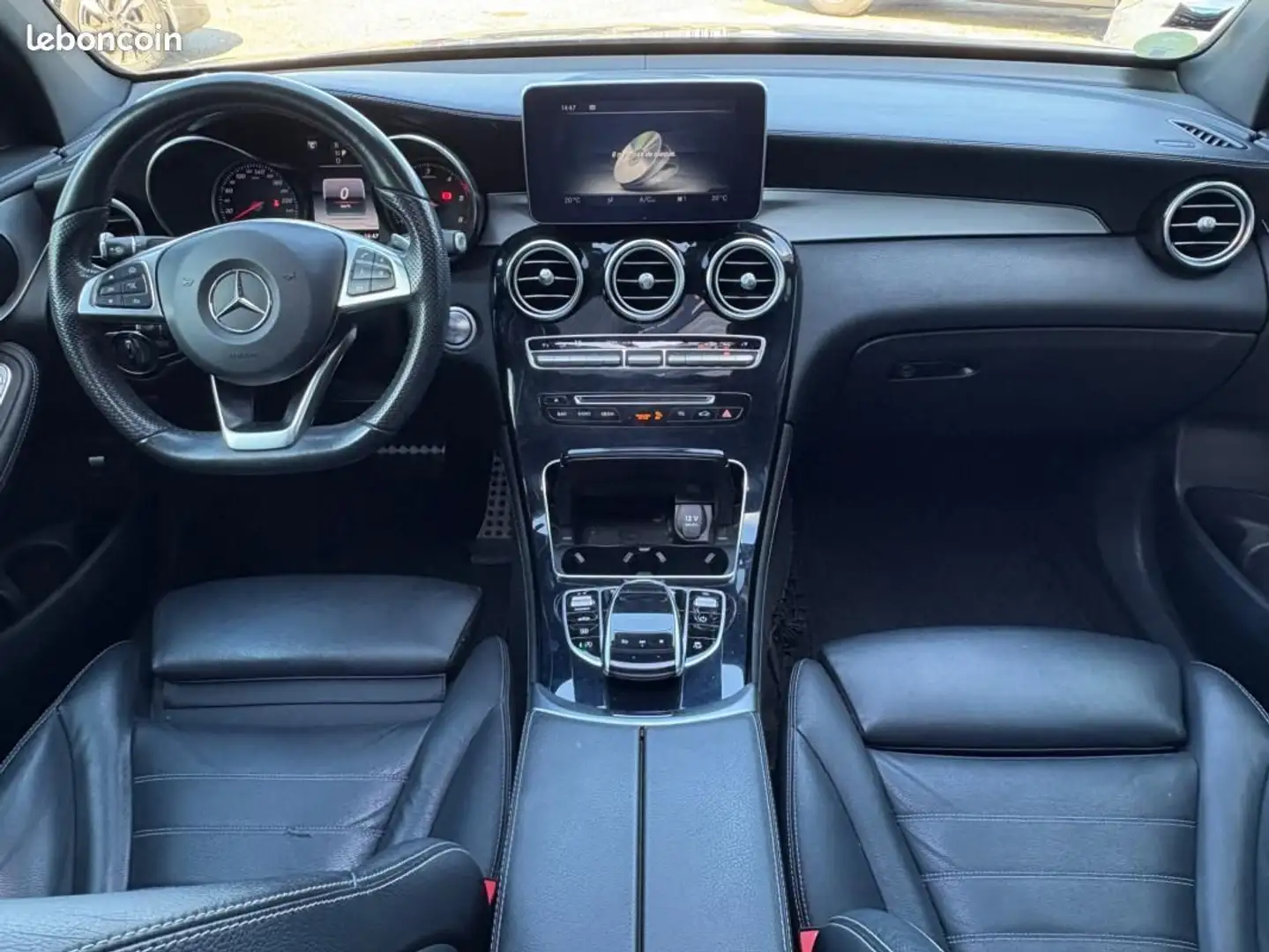 Mercedes-Benz GLC 250 Mercedes classe COUPE 2.2 250 D 204ch AMG LINE Toit ouvrant Siéges chauffants BVA Noir - 2