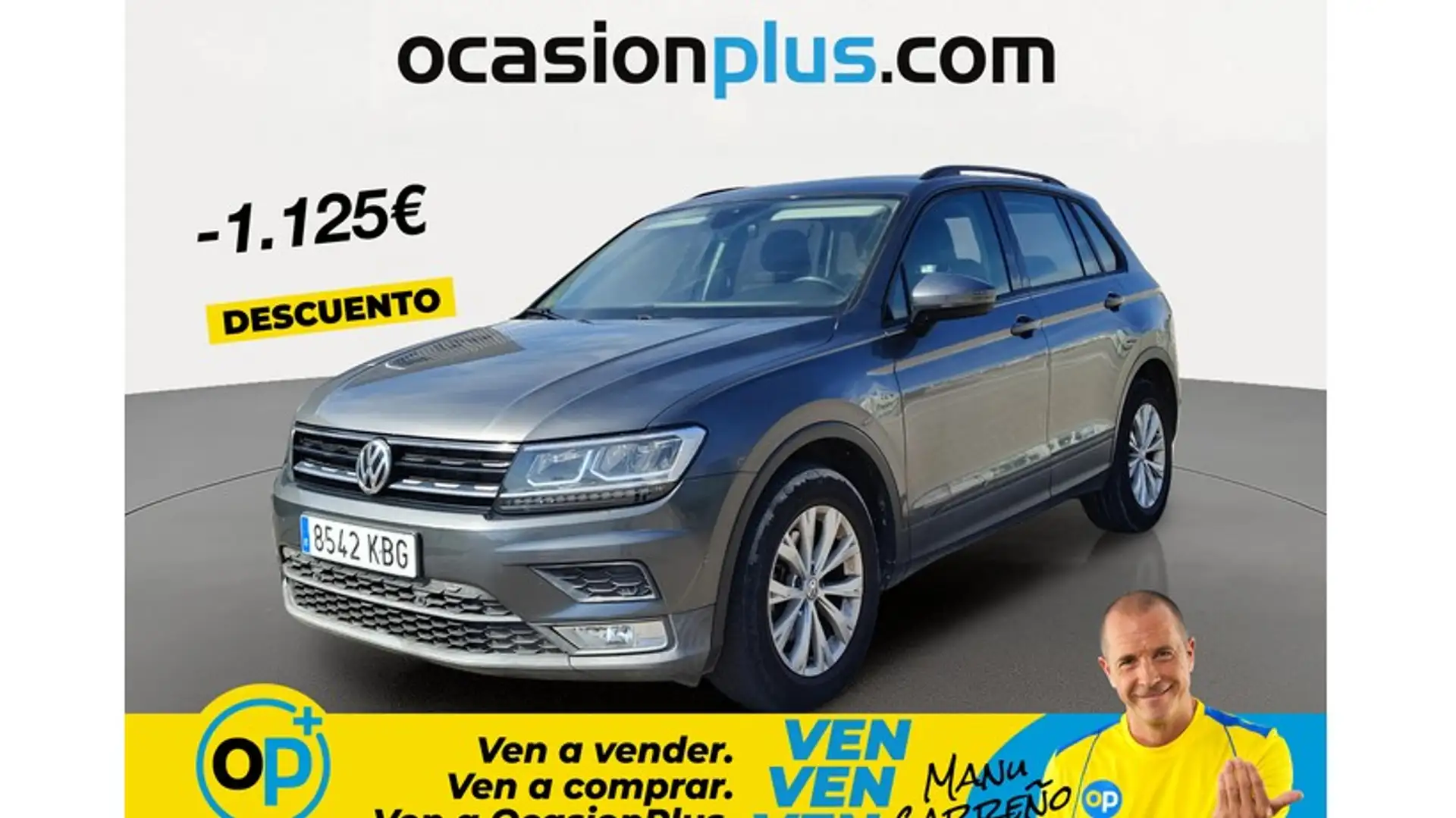 Volkswagen Tiguan 1.4 TSI Edition 92kW Gris - 1