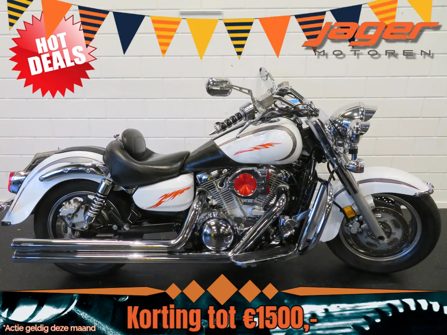 Kawasaki VN 1600 CLASSIC VN1600 TOP CONDITIE Wit - 1