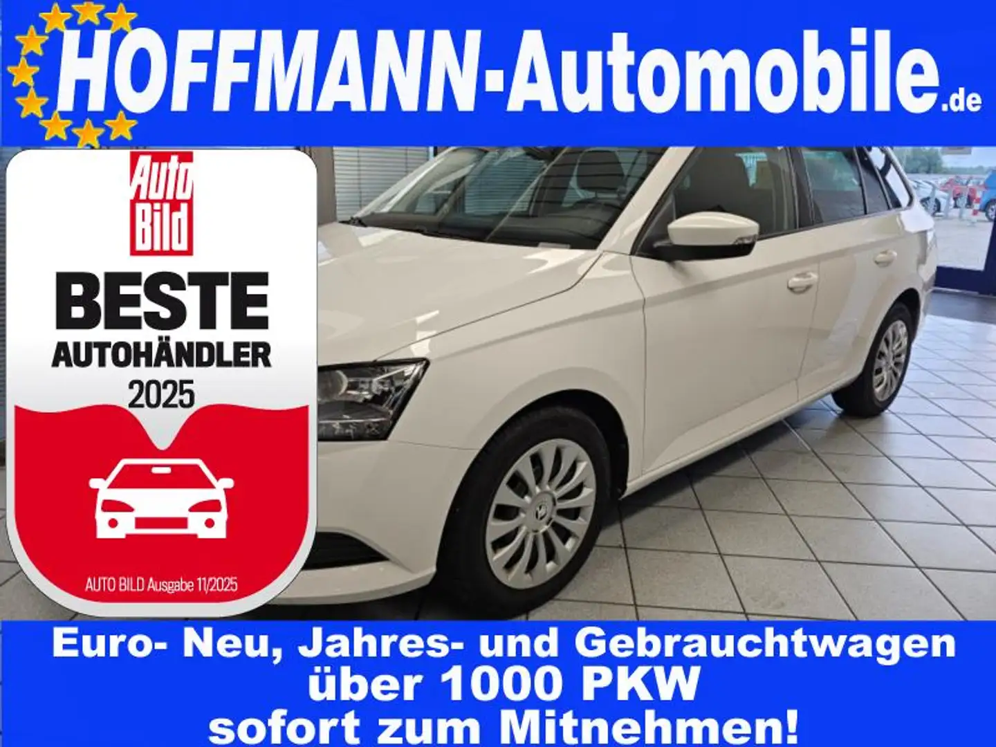 Skoda Fabia Klima,Dachreling,Sitzhzg.,Bluetooth Weiß - 1