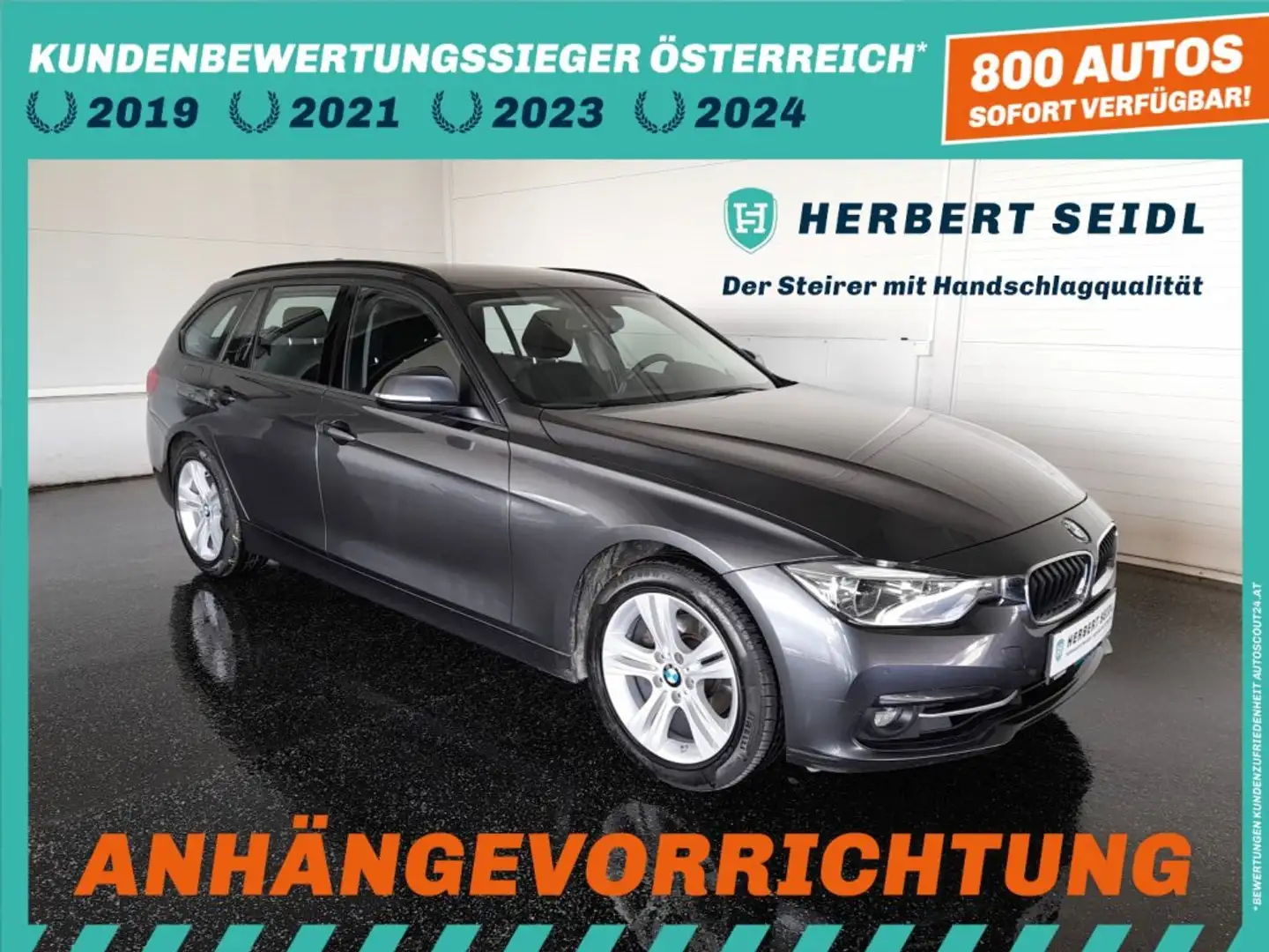 BMW 320 i Touring SPORT LINE 4x4 Aut *ADAPT LED / NAVI / AHV & KAMERA / SITZHEIZUNG / 2-ZONEN-KLIMA* Grau - 1
