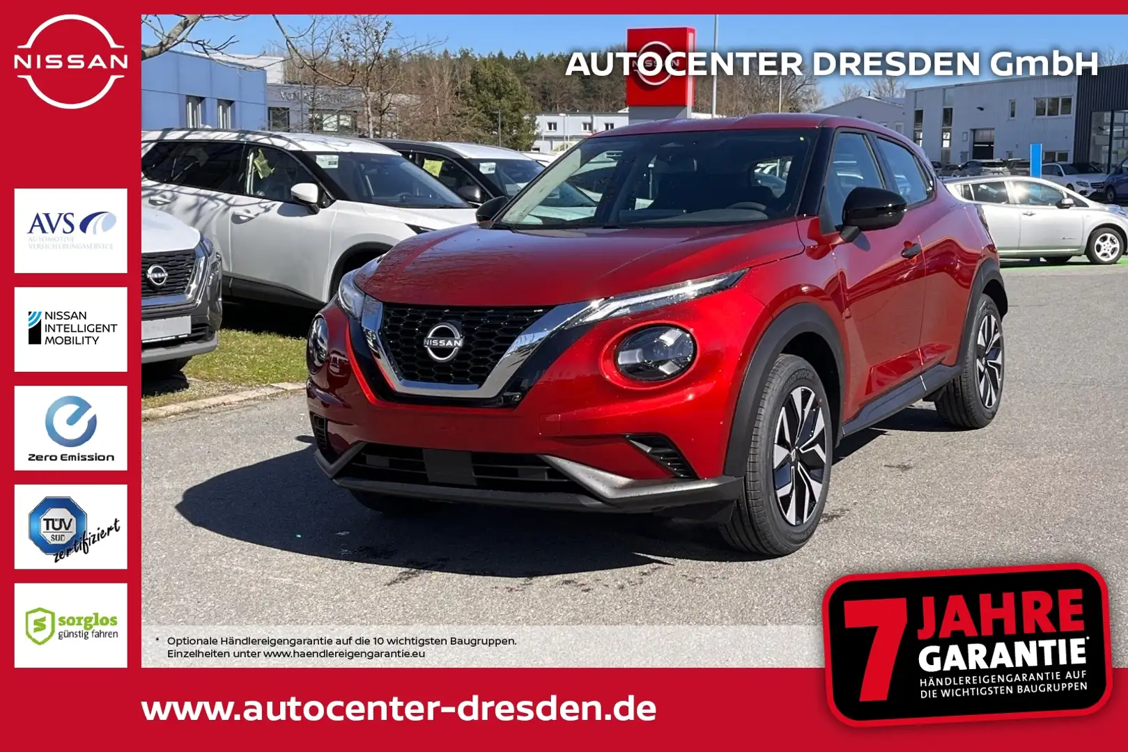 Nissan Juke 1.0 DIG-T 114 PS 6MT ACENTA Kam Navi SitzH Червоний - 1