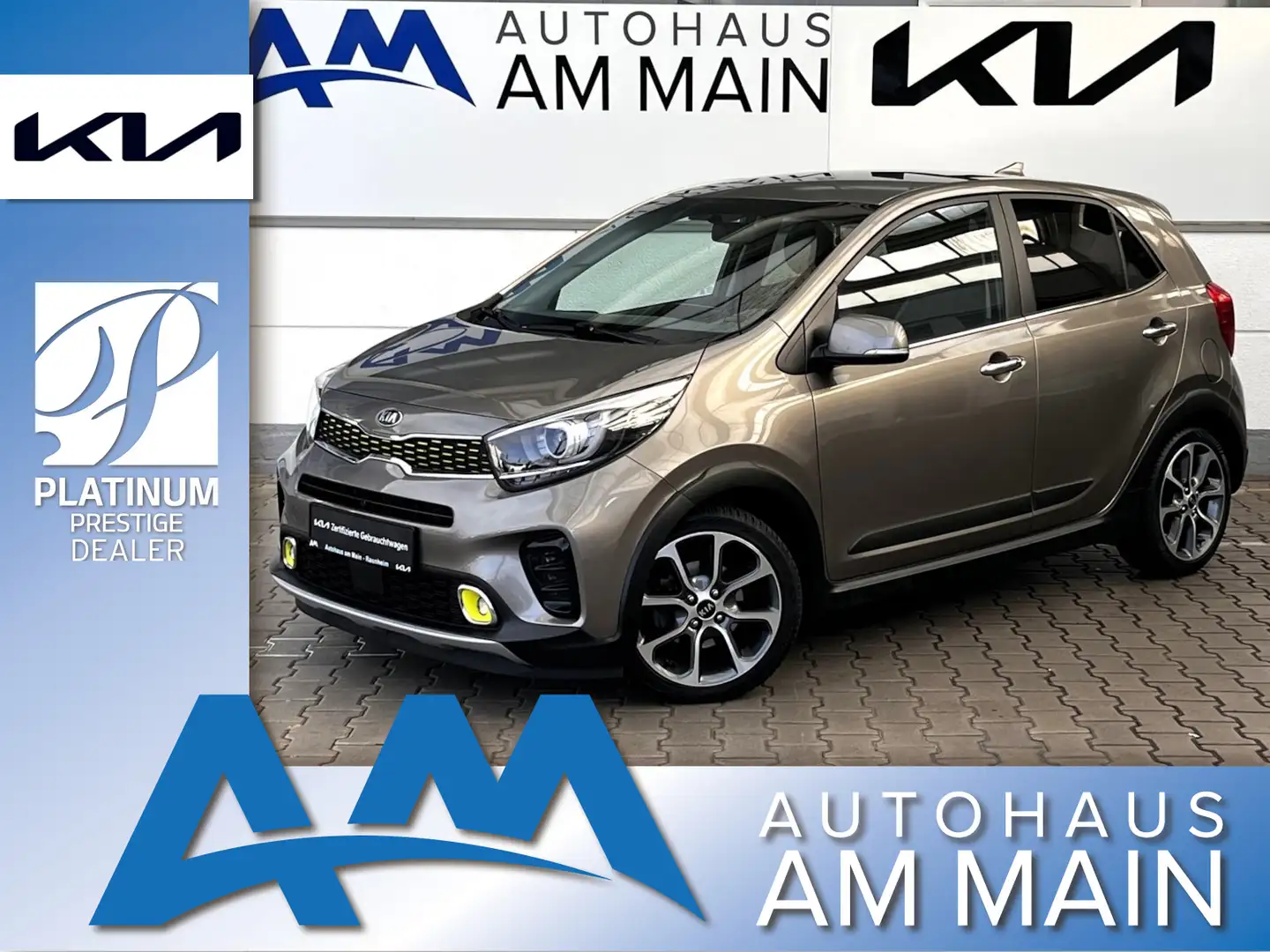 Kia Picanto 1.0T X LINE | NAVI | ADA | LEDER Plateado - 1
