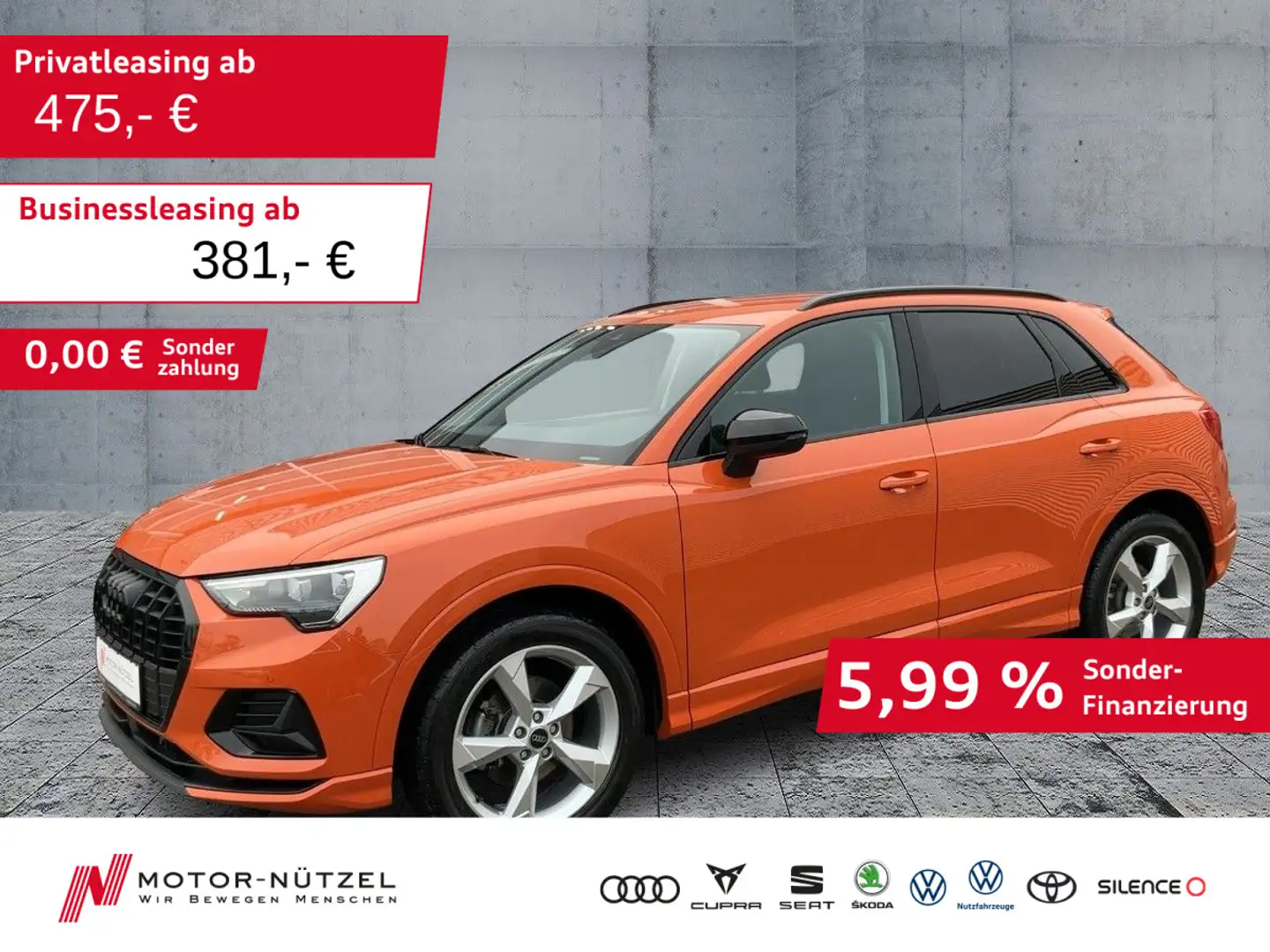 Audi Q3 35 TFSI S-TR ADVANCED 5JG+LED+NAVI+AHK+STDHZG Orange - 1