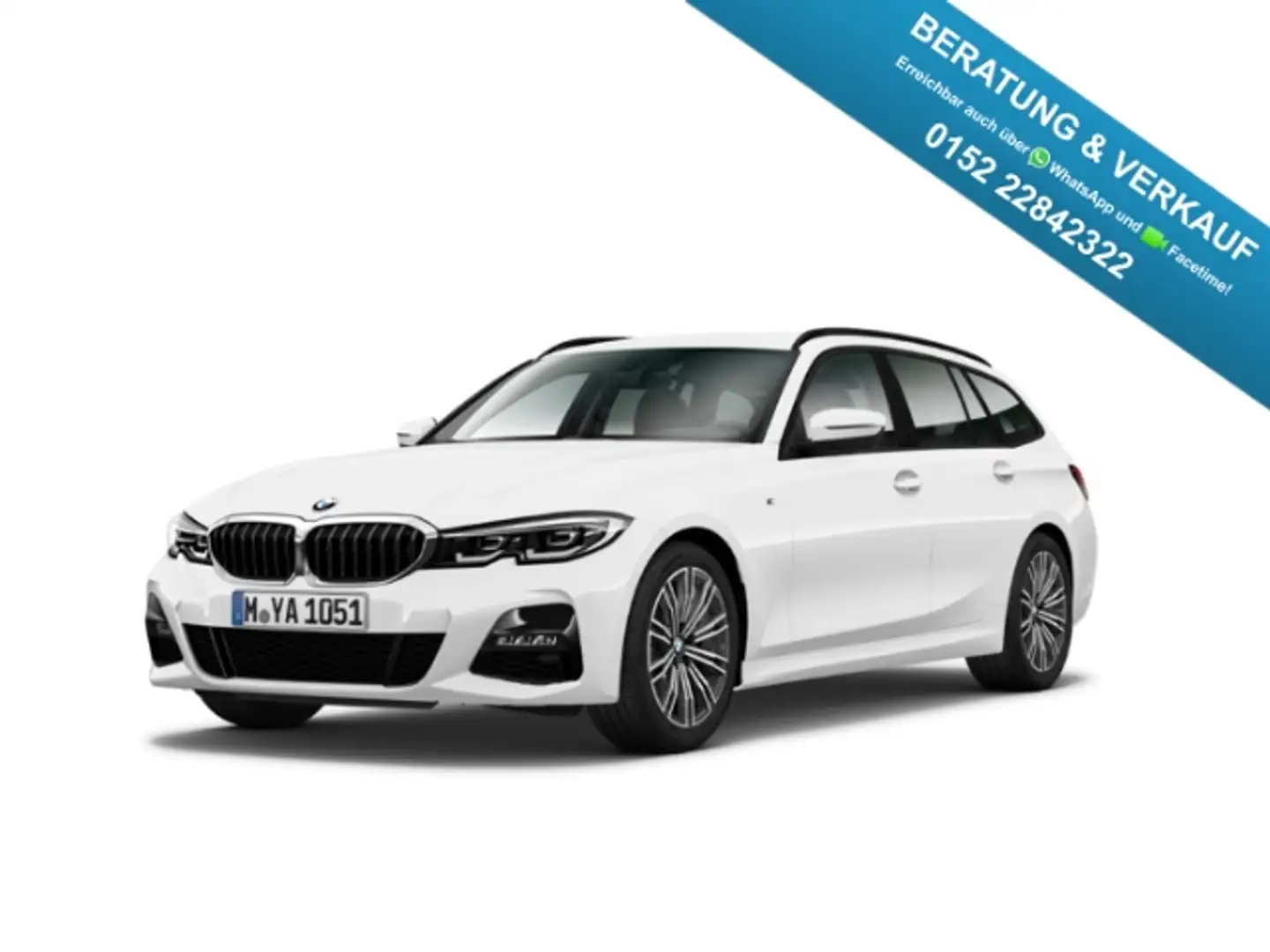 BMW 318 d M Sport LED Navi SHZ PDC RFK Klimaaut Weiß - 1