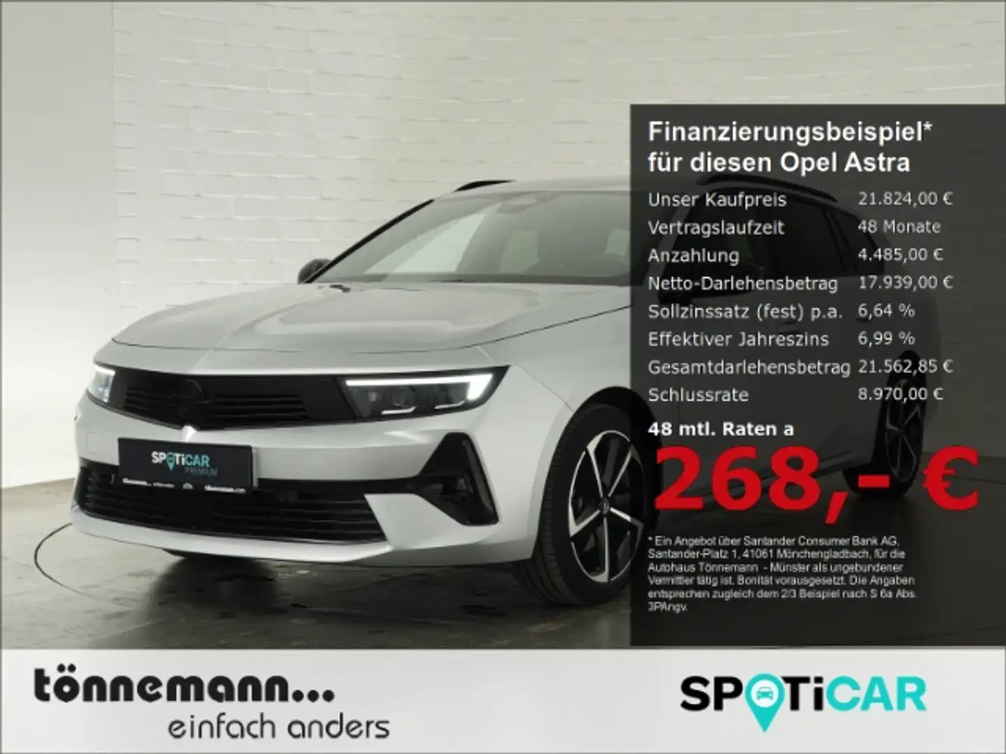 Opel Astra L ST GS+AHK+LED+NAVI+360 GRAD KAMERA+SITZ-/LENKRAD Zilver - 1