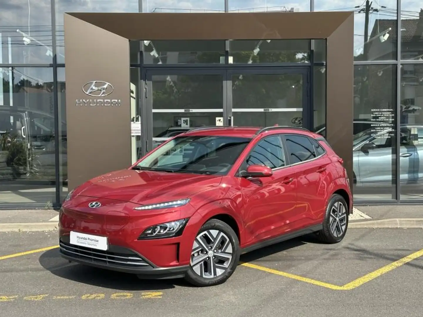 Hyundai KONA Electric 64kWh - 204ch Creative Rouge - 1