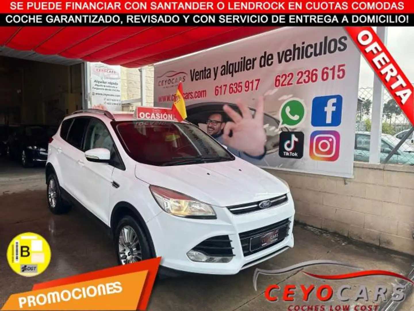 Ford Kuga 2.0TDCi Titanium 4x4 Powershift 140 Bianco - 1