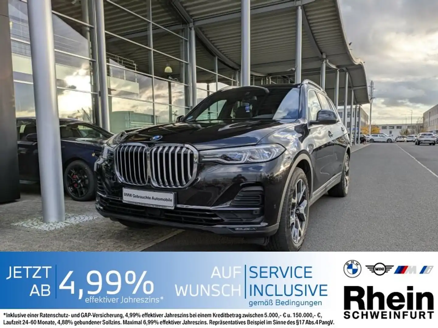 BMW X7 xDrive40d Laser. Glasdach. AHK. Softclose. Schwarz - 1