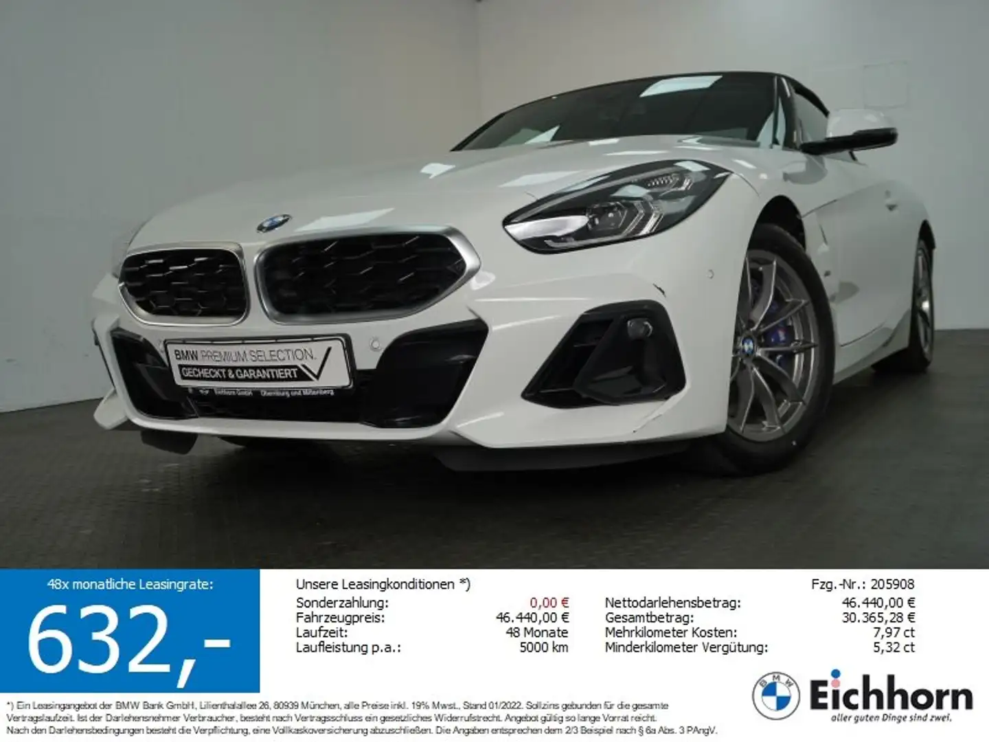 BMW Z4 sDrive 20i M Sportpaket *LEDER.INNOPAKET.HUD* Weiß - 1