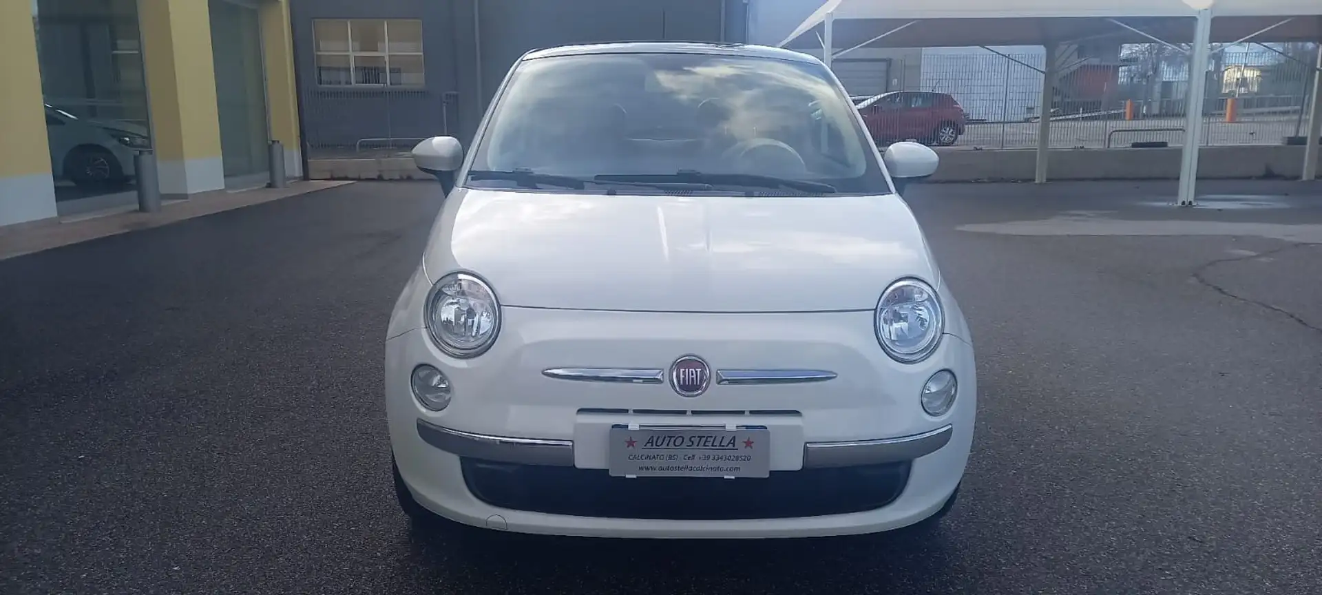 Fiat 500 Benz. cc. 1.2 Mod. Lounge Cambio Automa. x NEOPAT. Bianco - 2