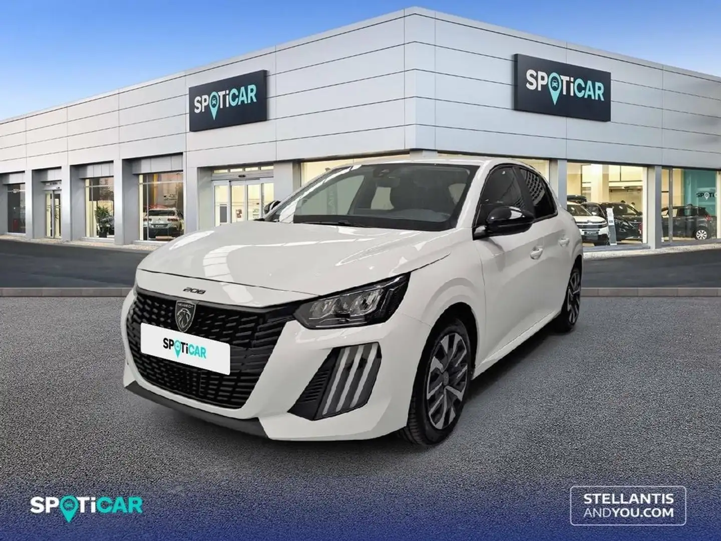 Peugeot 208 Puretech 100 Active Blanc - 1