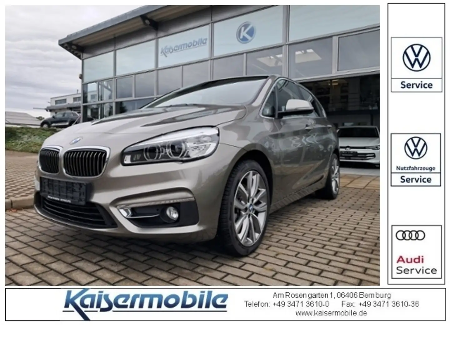 BMW 218 2er - 218i Luxury Line Active Tourer LEDER KLIMA Plateado - 1