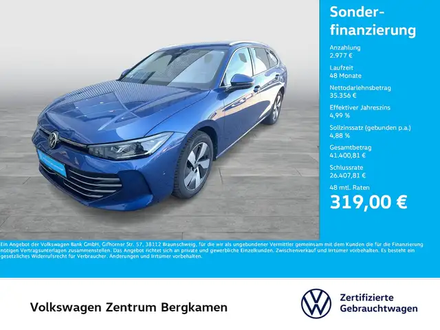 2025 Volkswagen Passat in Blue for sale