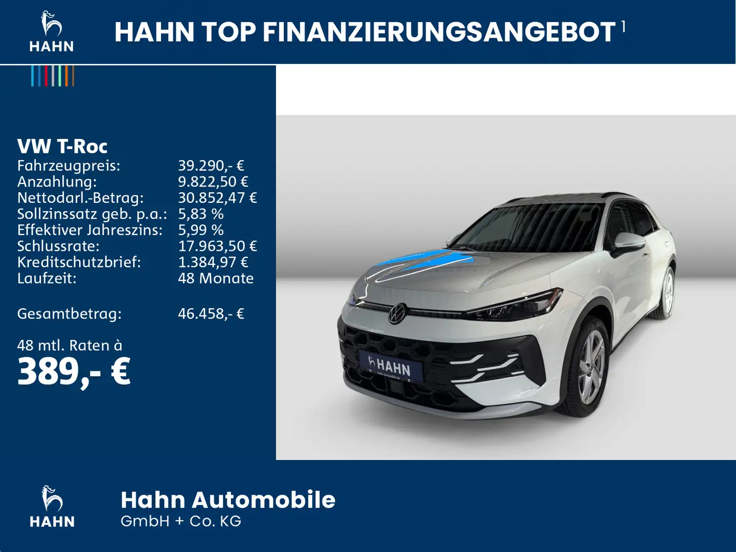 Volkswagen T-Roc Life 1.5 l eTSI OPF 150 PS DSG Weiß - 2