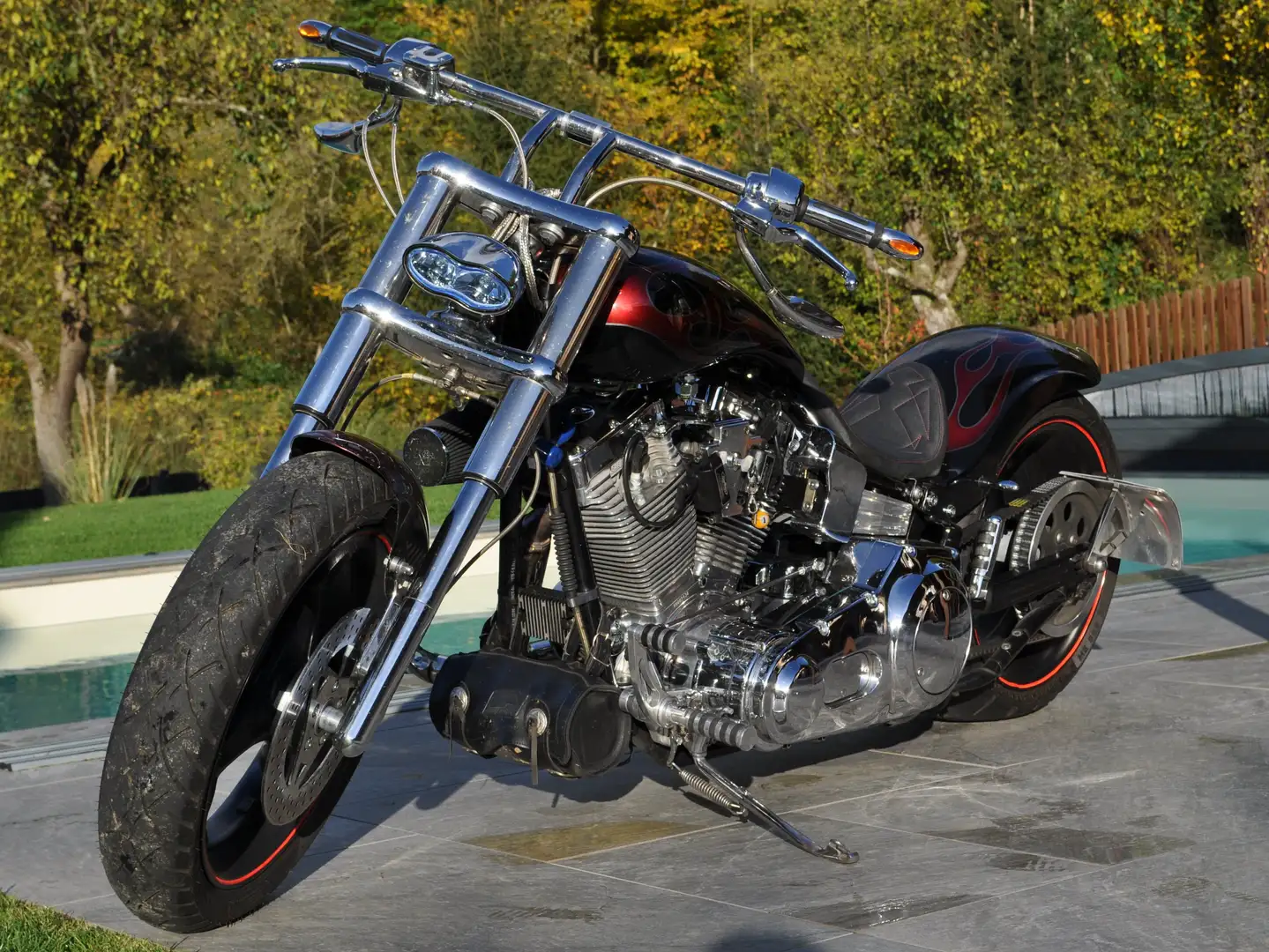 Harley-Davidson Custom Bike Dragstyle Negru - 1