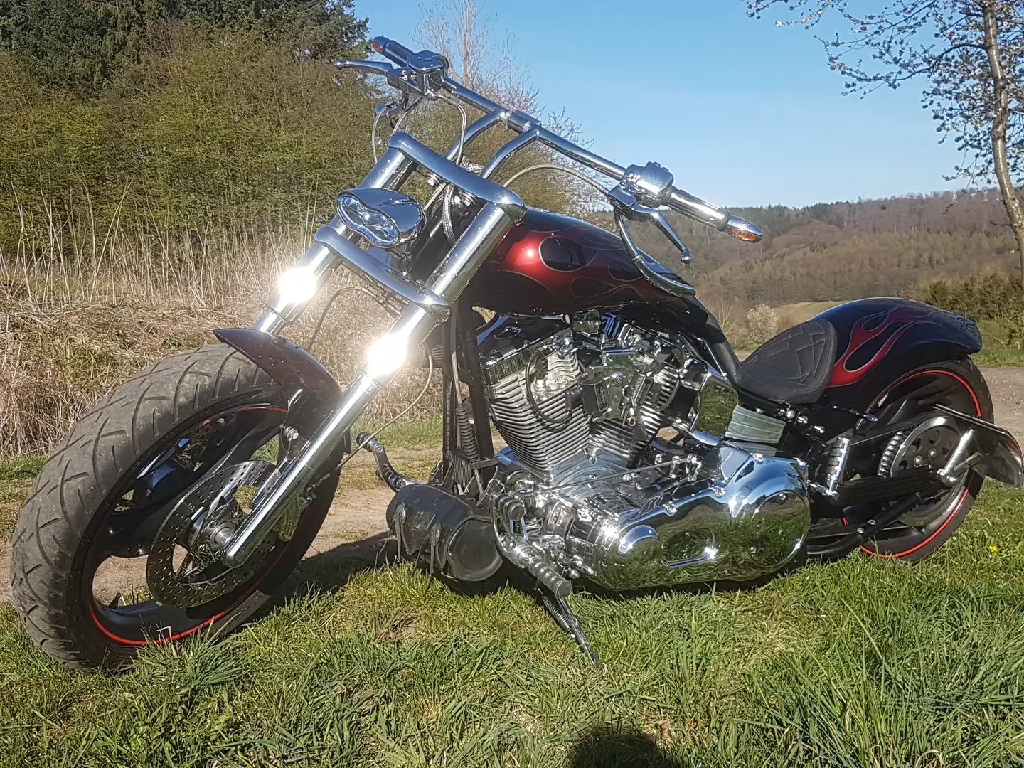 Harley-Davidson Custom Bike Dragstyle Negru - 2