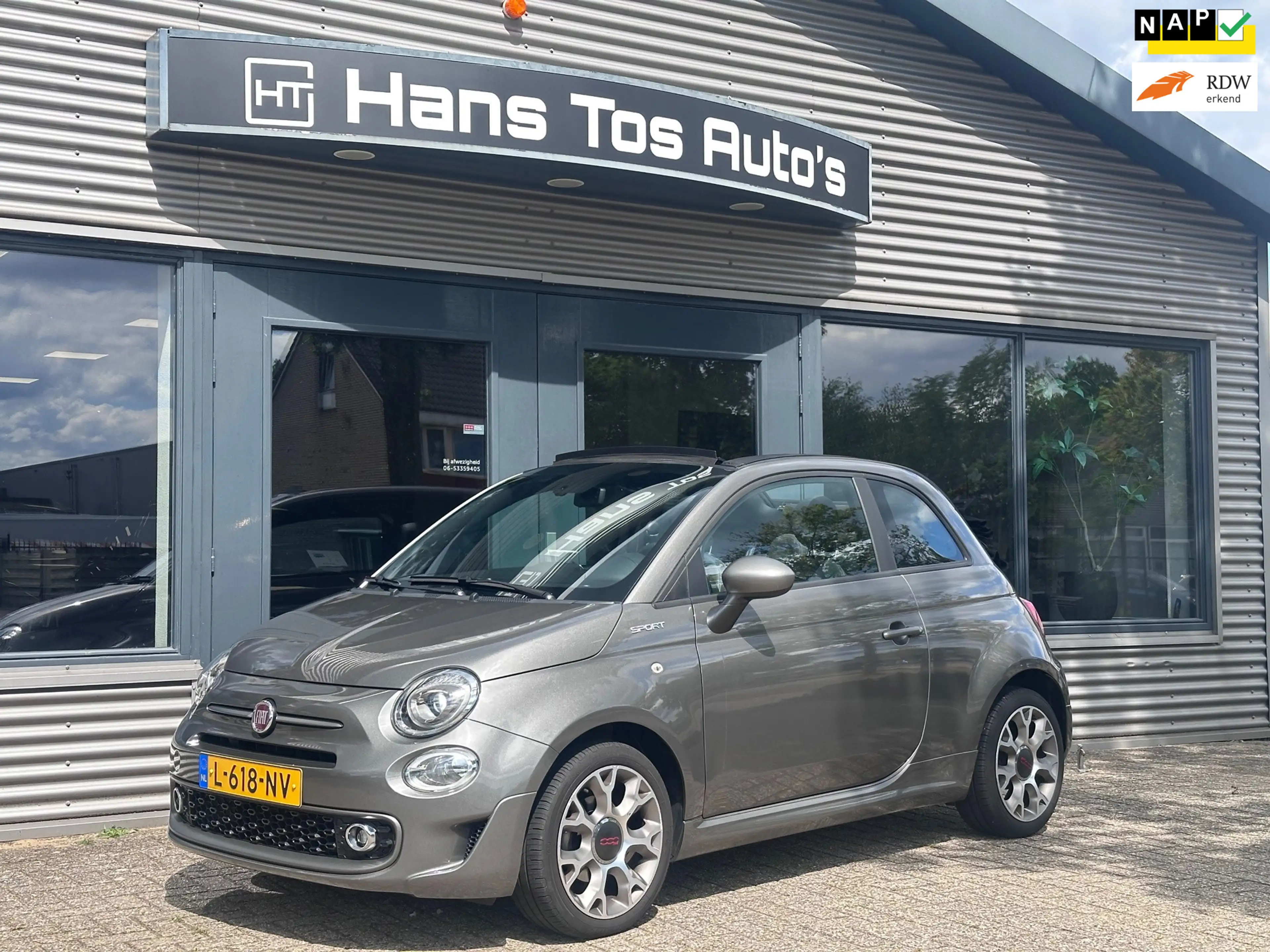 Fiat 500C CABRIO 1.0 Hybrid Sport / LEER / CARPLAY / NL-Auto