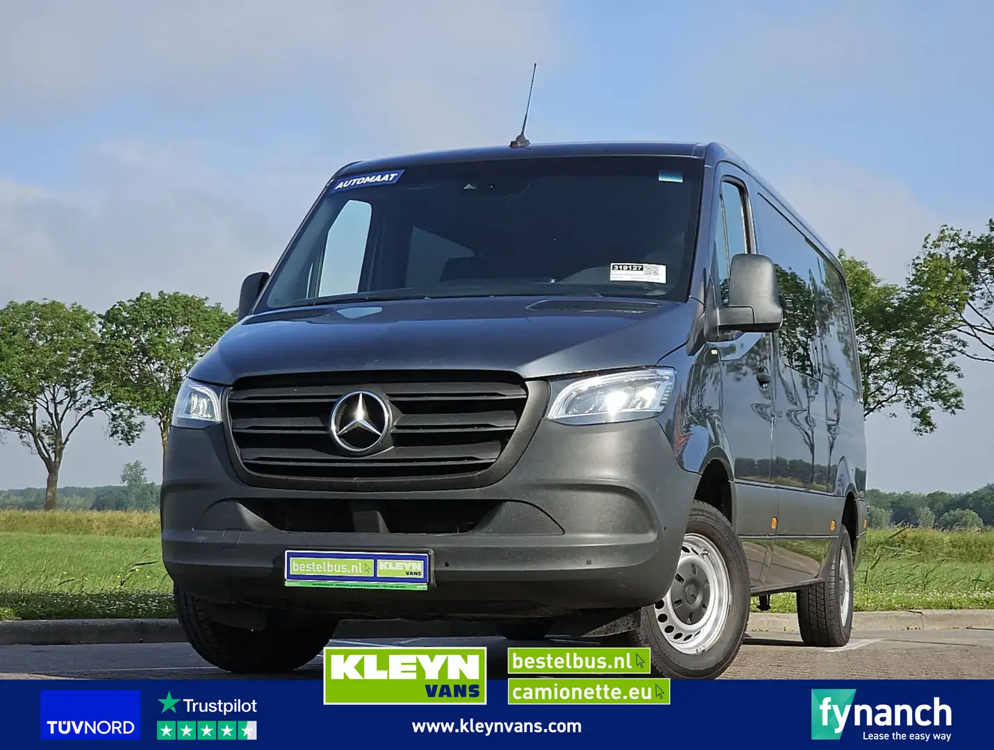 Mercedes-Benz Sprinter 317 L2H1 Dub.-Cab. LED! Grijs - 1
