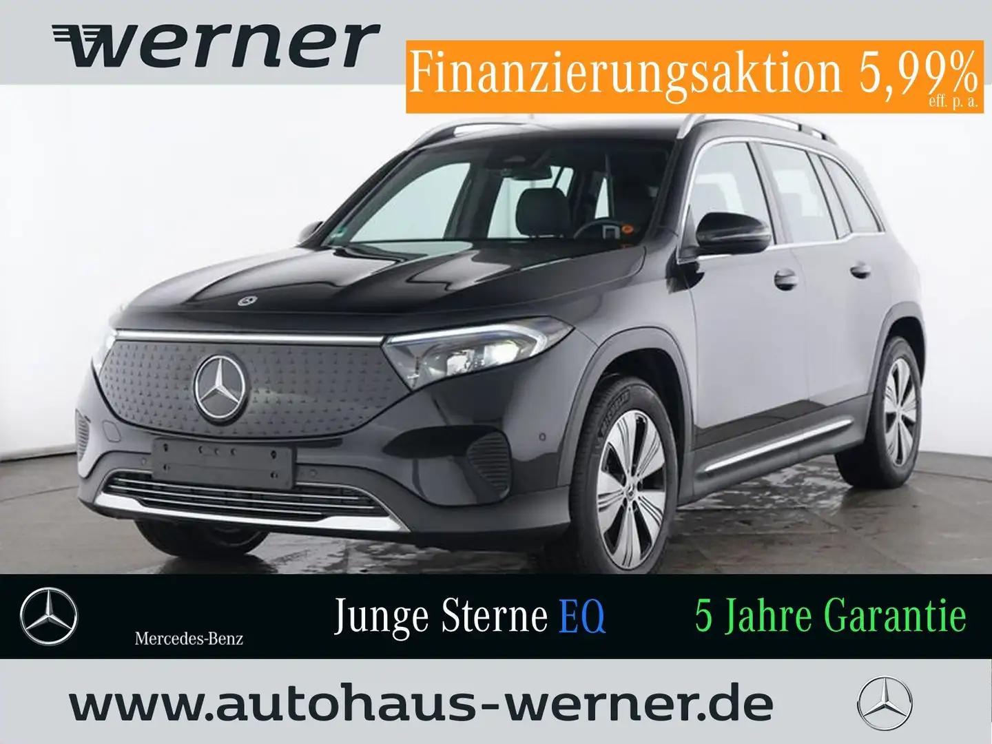 Mercedes-Benz EQB 300 4M PROGR-ADV FAP KAMERA VZA WINTER AMBIE Schwarz - 1
