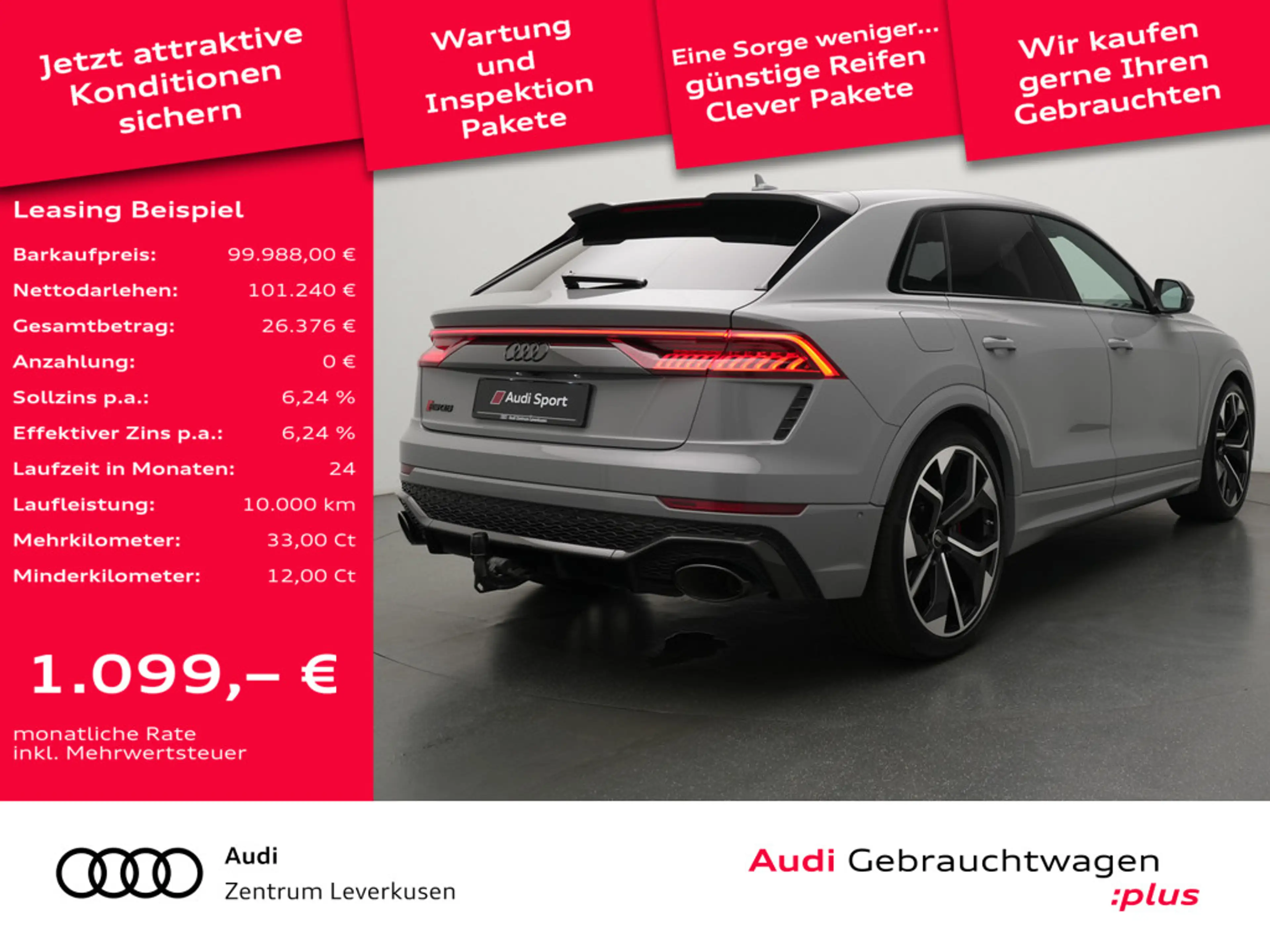 Audi RS Q8 ACC AHK B&O SITZBELÜFTUNG STANDHZ LEDER — photo 2