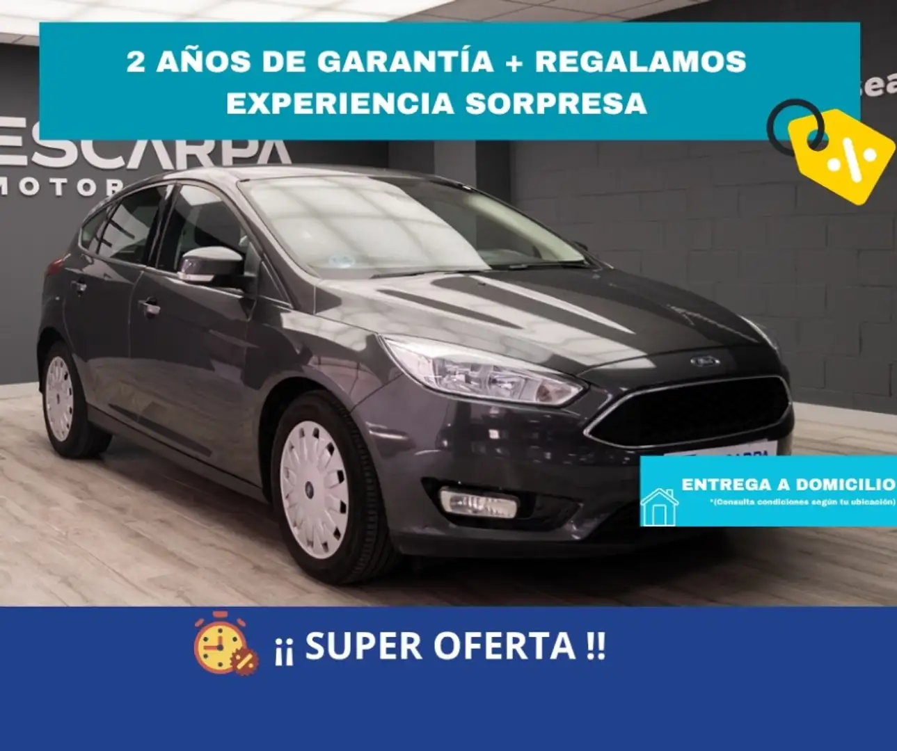 Ford Focus 1.5Ecoblue Titanium 120 Gris - 1