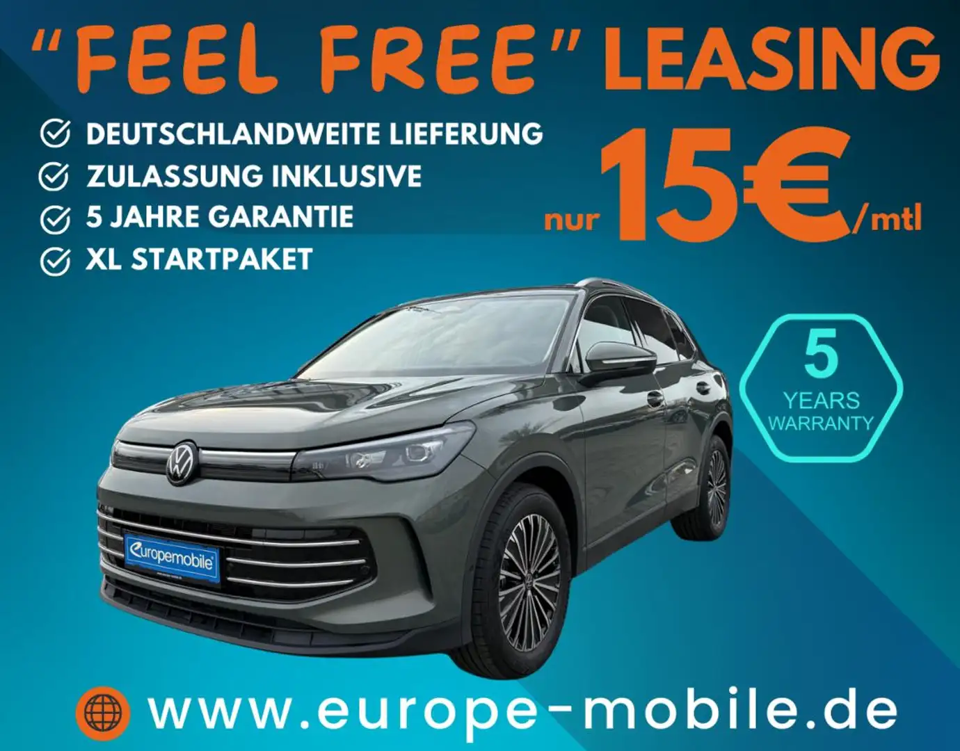 Volkswagen Tiguan ELEGANCE 2025 1.5 eTSI OPF 150 DSG (UVP 51.785€/SO Grün - 1