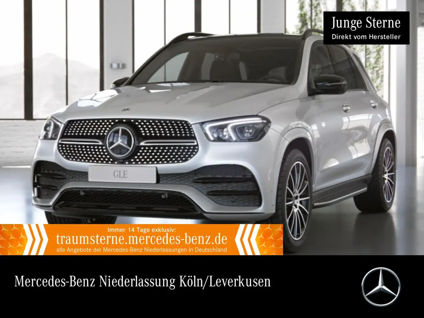 Mercedes-Benz GLE 350 de 4M AMG+NIGHT+PANO+360+LED+FAHRASS+21" Weiß - 1