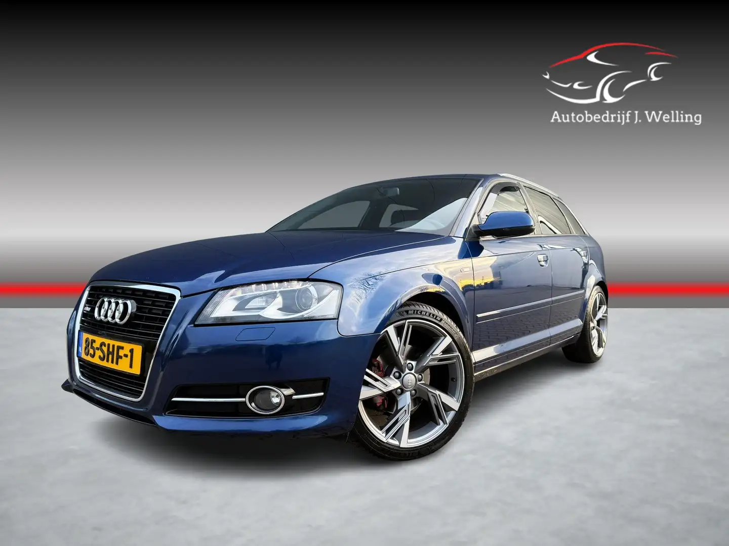 Audi A3 Sportback 1.4 TFSI Ambition Pro Line S navi / tr.h Blauw - 1